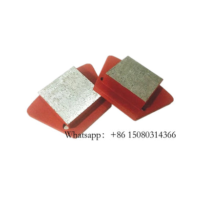 Big Bar Segmented Magnetic Diamond Grinding Shoes Blastrac Metal Bond Concrete Floor Pads For CPS Machine 12PCS