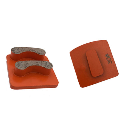 Husqvarna Diamond Grinding Shoes Concrete Block New Design Segments Metal Floor Pads Two Phone Teeth Polishing Disc For GBScanmakin Redi Lock 12PCS