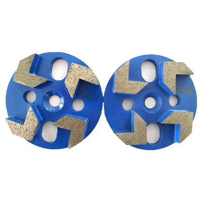 GB Concrete Grinding Tools 3 Inch Universal Diamond Grinding Disc with Four Arrow Segments for Concrete Terrazzo Floor