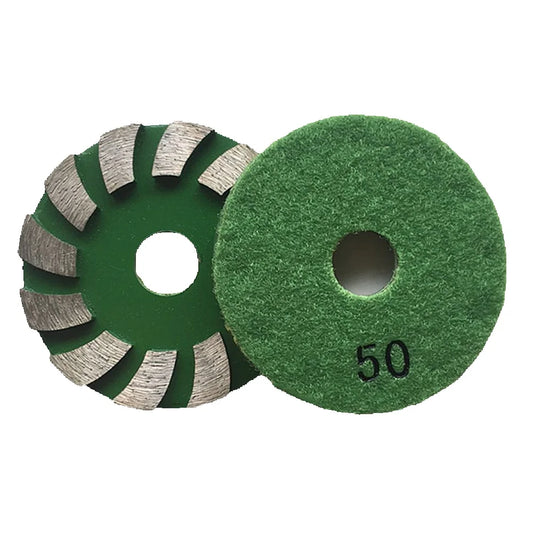 9PCS    Sintered Turbo Grinding Cup Wheel 4 Inch Hot Press Spiral Segmented Disc For Stone Concrete Floor