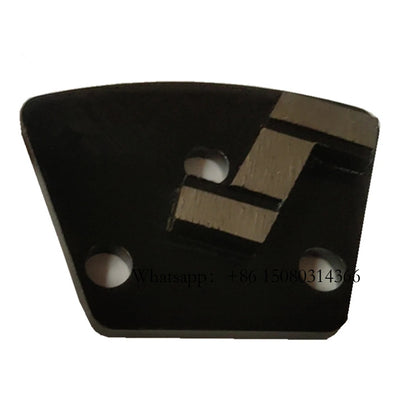 Blastrac Trapezoid Diamond Grinding Shoes With Thread Holes ASL Metal Concrete Floor Tools  Single Z Shape Segment 12PCS