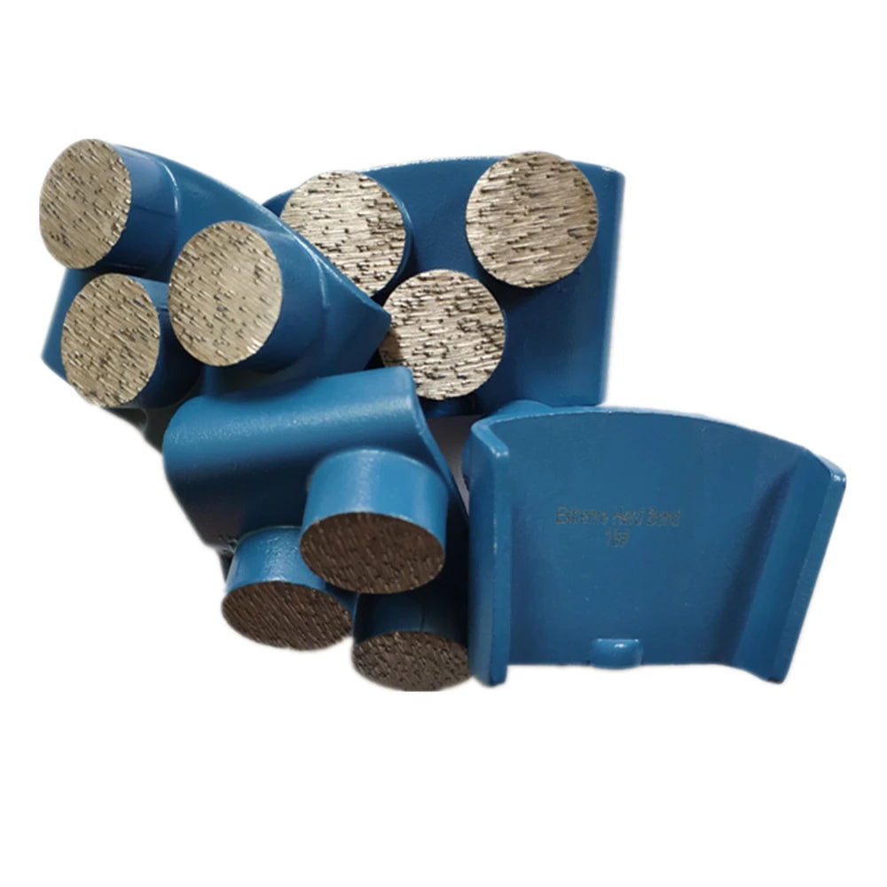 HTC  EZ Diamond Floor Polishing Pads  Extreme Hard Bond Metal Grinding Ideal Soft Concrete and Featuring Three Roun 12PCS