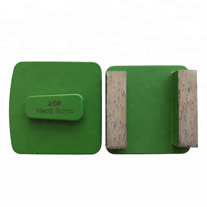 Husqvarna/Scanmaskin Diamond Grinding Shoes Redi Lock Soft Bond  Grinding Discs with Two Diamond Bars for Rough Concrete and Terrazzo Floor Polishing
