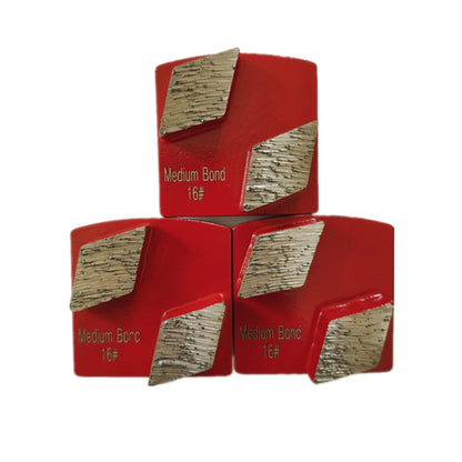Husqvarna Redi Lock Diamond Grinding Pads  Fast Change Concrete Floor Grinding Tools With Double Rhombus Segments 9PCS