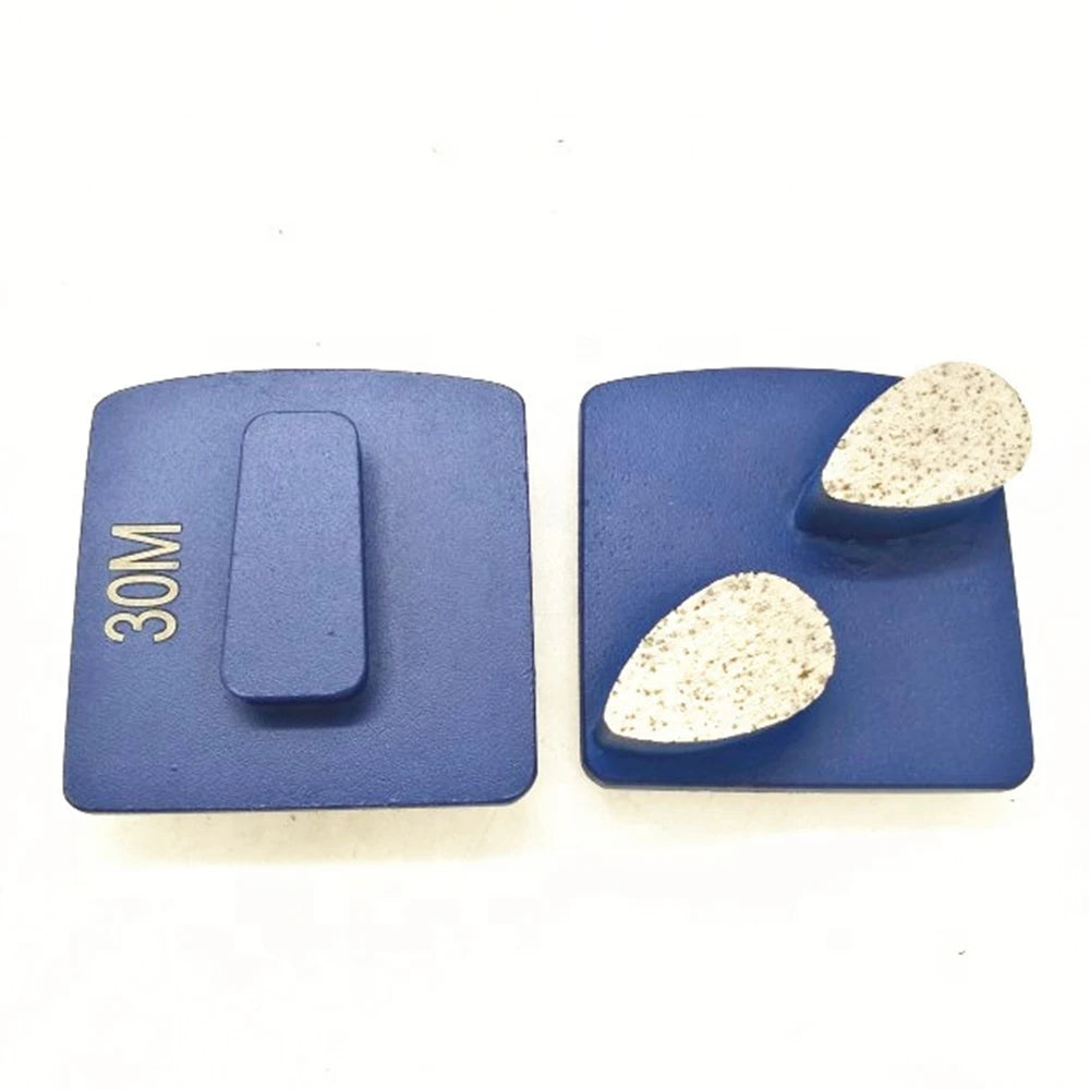 Husqvarna Diamond Grinding Shoes Quick Change Adapter Concrete Grinding Pads On Floor Polisher Three Drop Shape Segments Shoes  9PCS