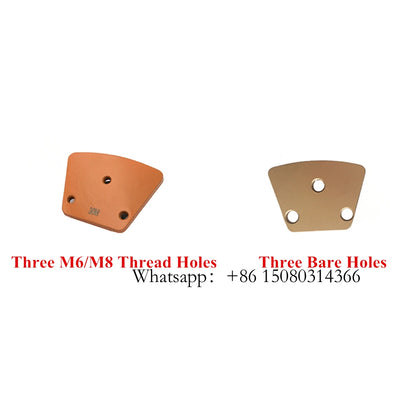 ASL Removal Glue Adhesive Concrete PCD Grinding Disc ASL Trapezoid Diamond Segments With Triangle Alloy Tipped 12PCS