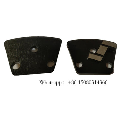 Blastrac Trapezoid Diamond Grinding Shoes With Thread Holes ASL Metal Concrete Floor Tools  Single Z Shape Segment 12PCS