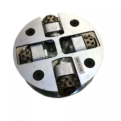 Bush Hammer 125MM New Item Single Layer 4 Rollers Rotary Plate Diamond Abrasive Tool For Grinding Concrete And Stone