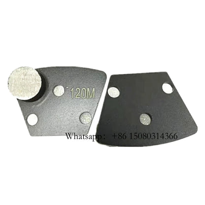 Trapezoid Concrete Abrasive Metal Wing Round Segment Blastrac Diamond Grinding Shoes For Cement Floor Polishing 12PCS