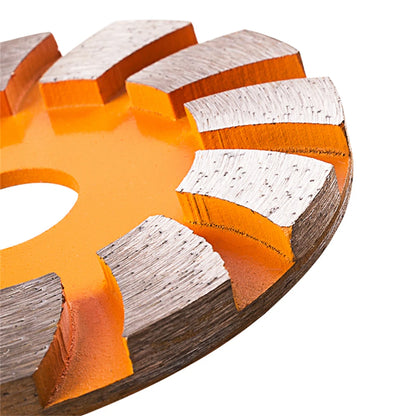 9PCS Diamond Grinding Disc Set for Concrete, Granite and Marble- 3 Inch Turbo Row Segmented Disc with 4 Stone Pads