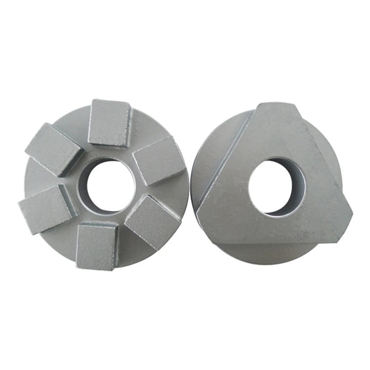 9PCS Triangle Lock Concrete Grinding Puck With Six Segments 4 Inch D100mm Diamond Plate For Stone And