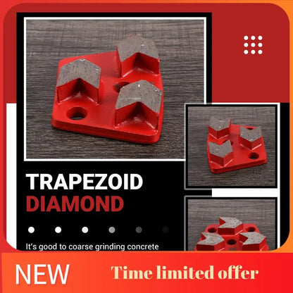 ABHU 30 Grit Metal Bond Scraper Trapezoid Diamond Floor Grinding Pad Disc For Removing Adhesives Spots Joints
