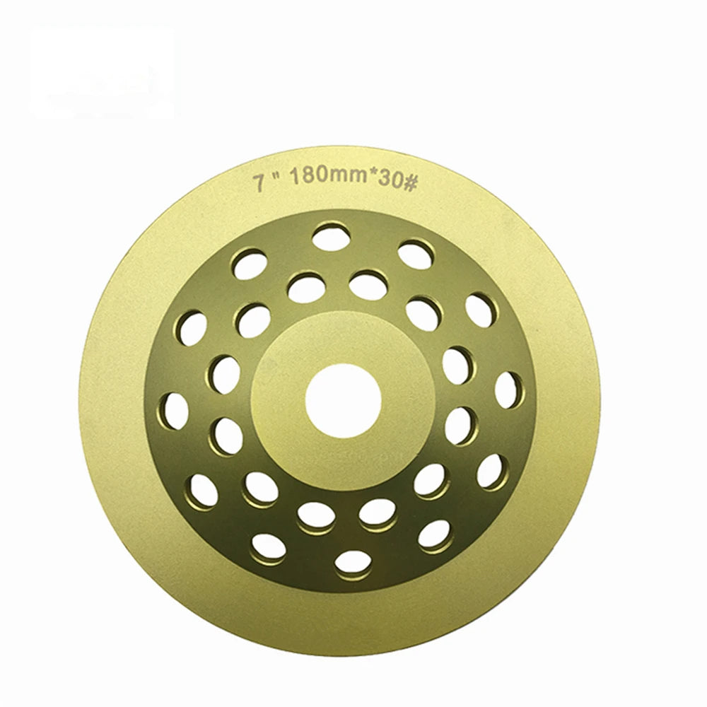 Diamond Turbo Grinding Wheel 7 Inch with 12/24 Metal Bars Concrete Disc D180mm Floor Polishing Pads - 3PCS