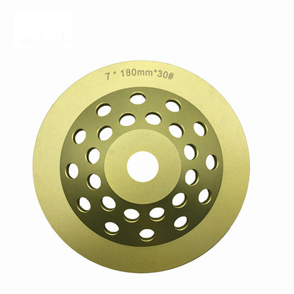 Diamond Turbo Grinding Wheel 7 Inch with 12/24 Metal Bars Concrete Disc D180mm Floor Polishing Pads - 3PCS