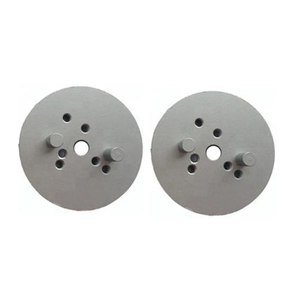 Double Post Concrete Grinding Wheel with 6 Diamond Bond Segments - 4 Inch Terrco Abrasive Plates - Set of 9PCS