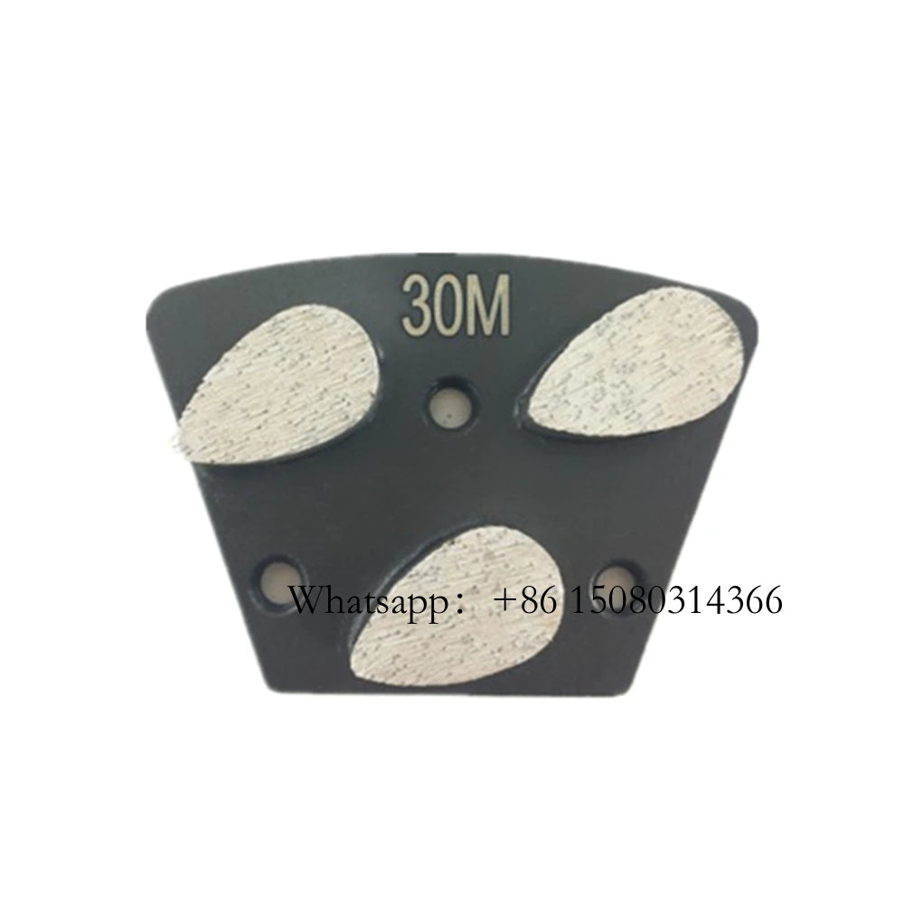 ASL Blastrac Floor Grinding Pads Three Drop Segmented Concrete Tools Diamond Trapezoid Shoes For ASL Grinder 12PCS