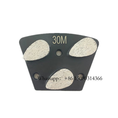 ASL Blastrac Floor Grinding Pads Three Drop Segmented Concrete Tools Diamond Trapezoid Shoes For ASL Grinder 12PCS