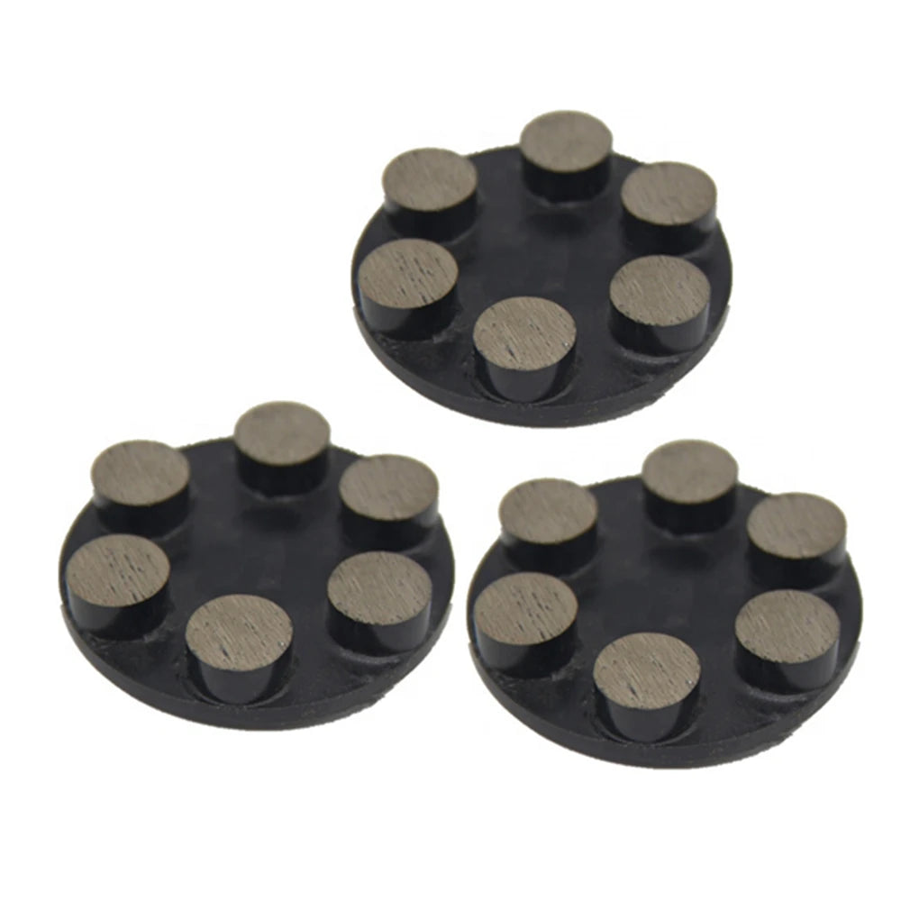Diamond Grinding Disc 9PC Metal Bond Concrete Disk for Floor Grinder Tools with Six Round Grinding Bars