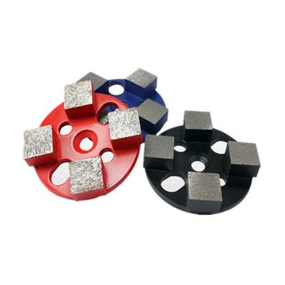 12PCS Diamond Cup Wheel with Four Square Segments for Metal Grinding and Concrete Polishing on Terrazzo Floors  4 Inch Metal Ab
