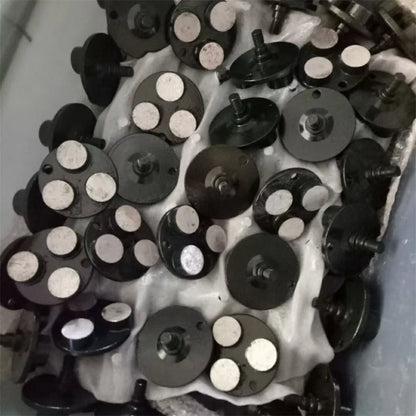 Metal Bond Diamond Plug for Concrete Grinding, 3 Inch Cup Wheel with One Screw Pin and Round Bars 12PCS