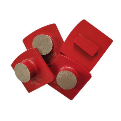 Husqvarna Redi Lock Diamond Grinding Pads Single Round Segment  Floor Grinding Block For Concrete Terrazzo 9PCS