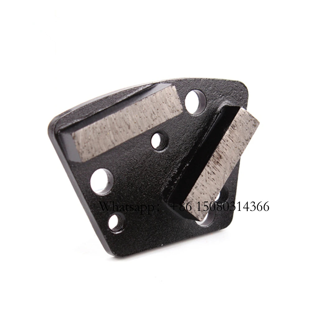 ASL Blastrac Grinding Segments Trapezoid Six Holes Blank M6 Thread Connection Klindex Shoes For ASL Grinder 12PCS