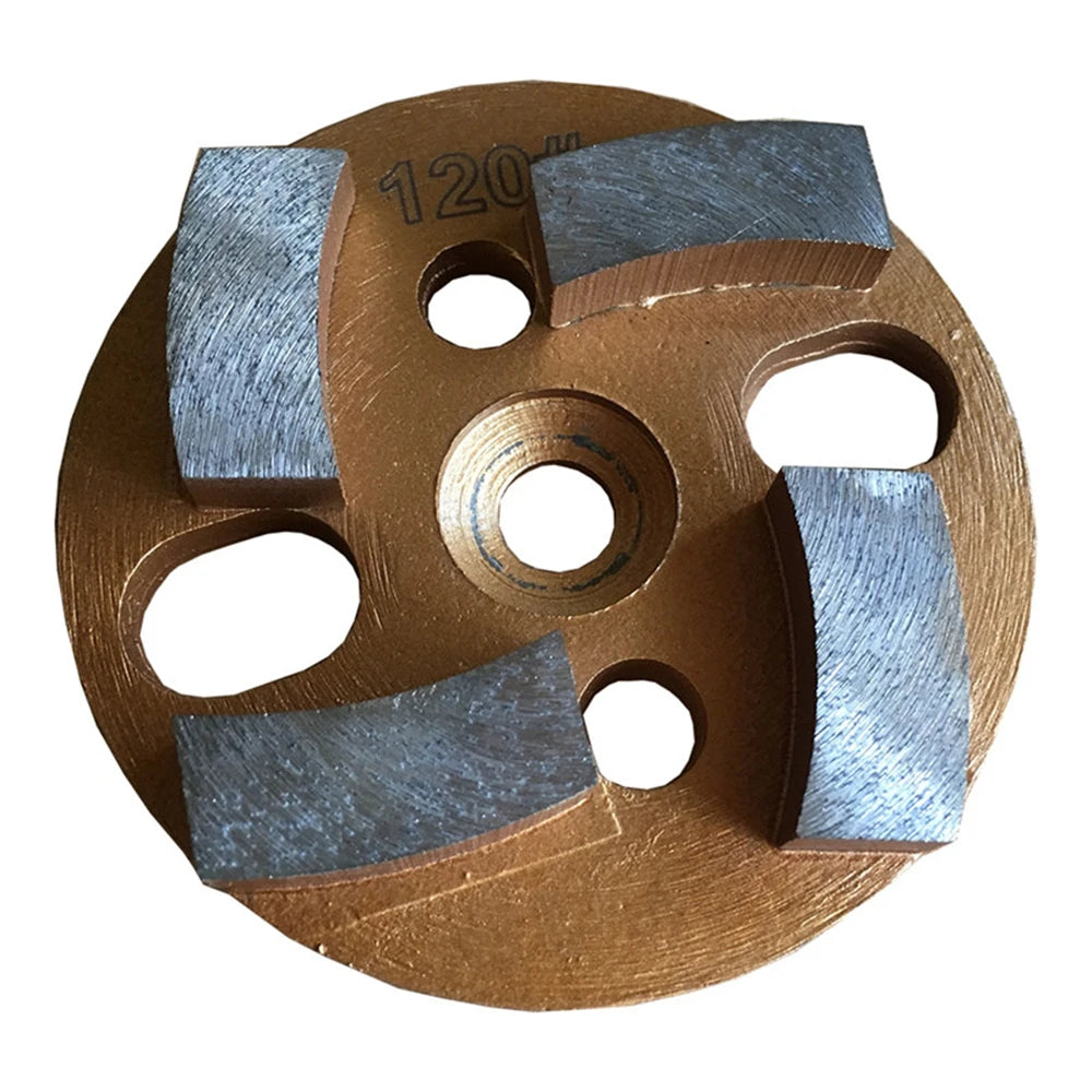 D100mm Diamond Floor Polishing Disc 4 Inch Metal Blank Concrete Grinding Cup Wheels for Cement and Terrazzo Renovatio 12PCS