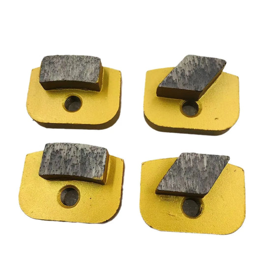 Big Rhombus Segment Newgrind Metal Grinding Shoes for Rhino Floor Grinder Diamond Concrete Polishing Pad 9pcs Freeshipping