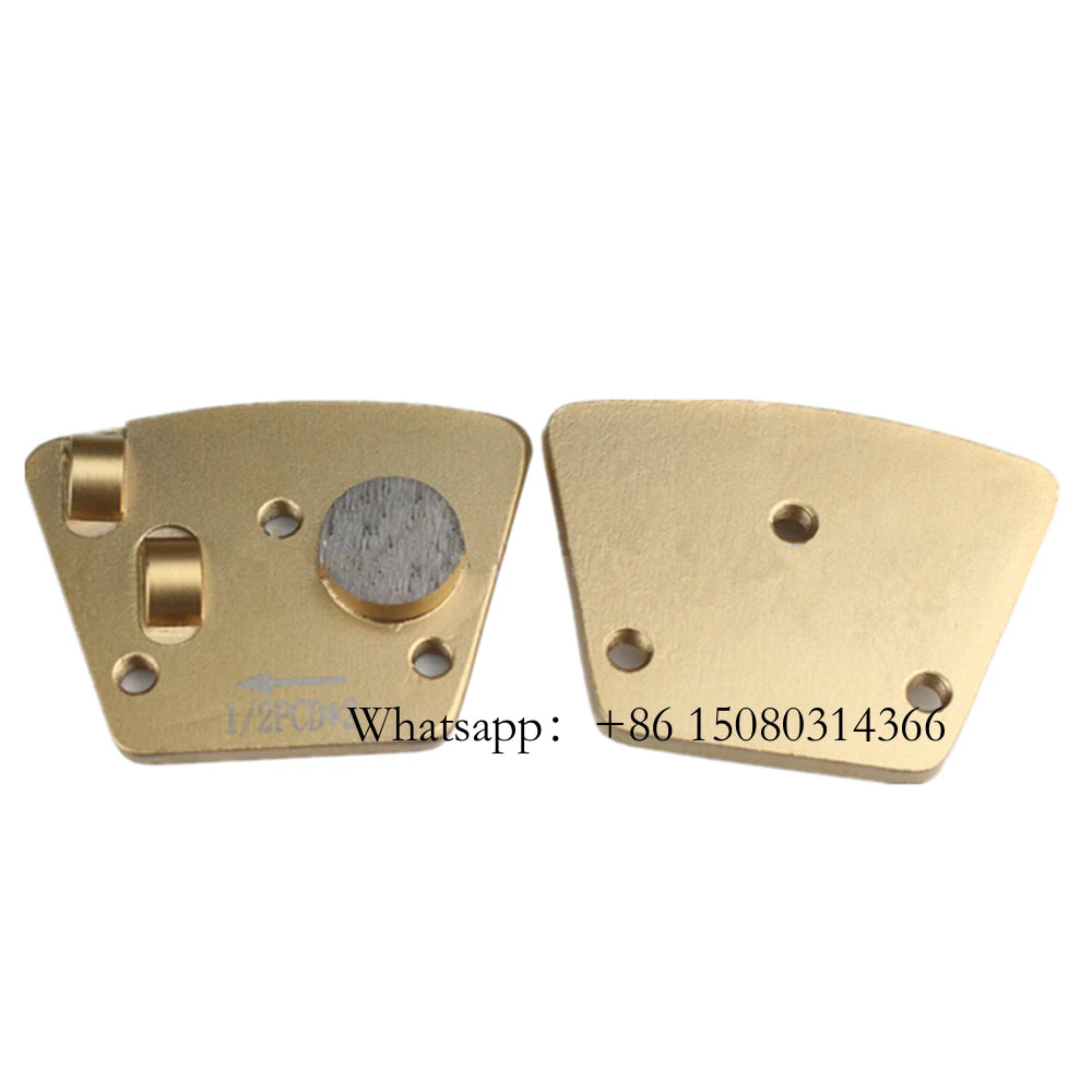 Diamond Blastrac Screw Holes PCD Grinding Shoes Soft Metal Bond Router Disc For Hard Concrete Floor Paints Epoxy 12PCS