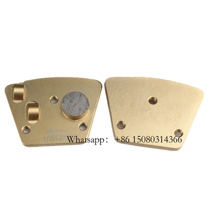Diamond Blastrac Screw Holes PCD Grinding Shoes Soft Metal Bond Router Disc For Hard Concrete Floor Paints Epoxy 12PCS