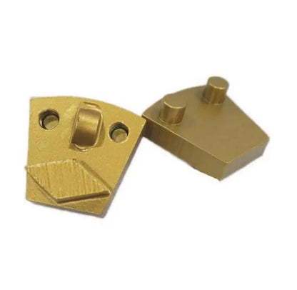 Werkmaster PCD Grinding Disc Double Pins Epoxy PCD Tools Concrete Coating Glue Floor Pads with Two Half Dovetail PCD 9PCS