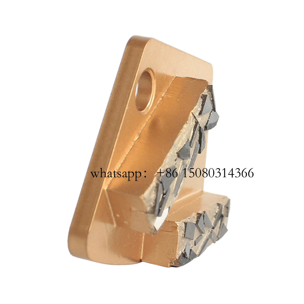 Blastrac Split PCD Scraper with Two Bars - Innovative Floor Coating Removal Tool for Concrete Grinding - 12PCS