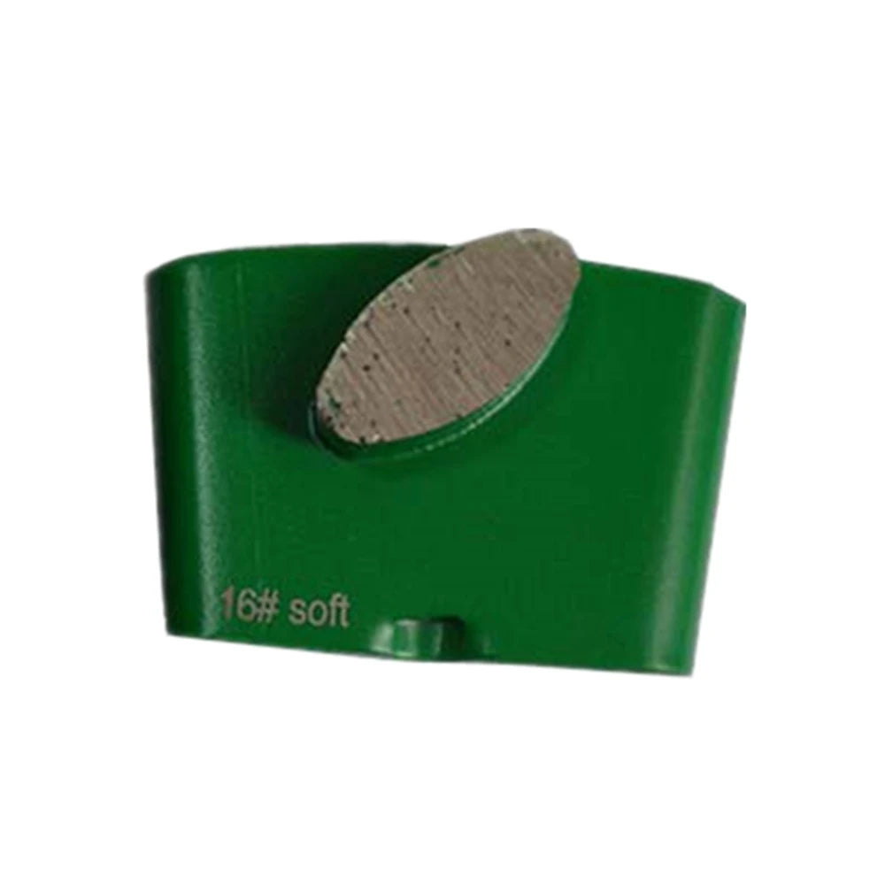 HTC EZ PREP Concrete Dry Metal Polishing Pads with Soft Bond Diamond Grinding Shoes and One Oval Shape Bar - 9PCS