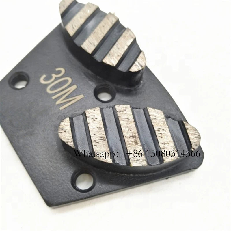 ASL Concrete Coating Removal ASL Sharp Grinding Pad Blastrac Diamond Floor Disc Two Oval Segments With Stripes 12PCS