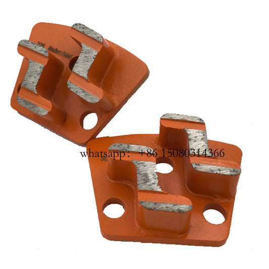 9PCS Diamond Grinding Pads Two Z Shape Segments Floor Grinder High Quality Trapezoid Scraper  ASL Diamond Grinding Plate