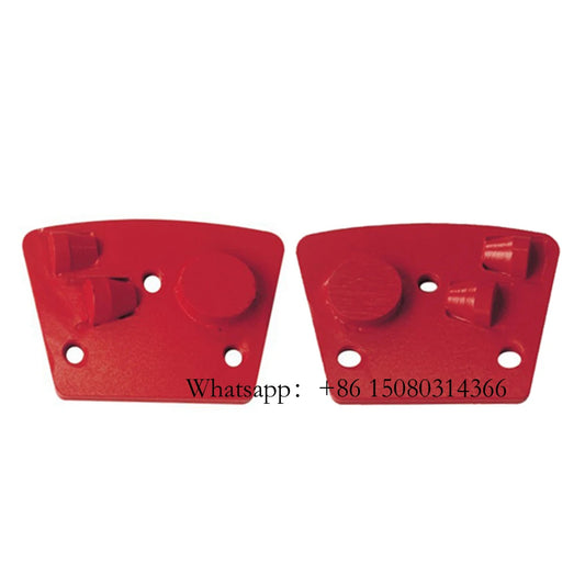 Counterclockwise Abrasive PCD Block Diamatic Blastrac Trapezoid Pads Two Dovetail Disc For Mastic Removal 12PCS