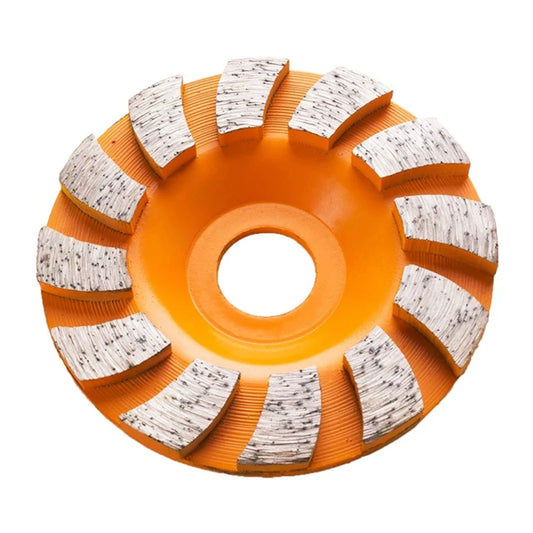 9PCS Diamond Grinding Disc Set for Concrete, Granite and Marble- 3 Inch Turbo Row Segmented Disc with 4 Stone Pads