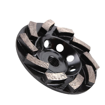 4" Ten Diamond Metal Segments Grinding Disc for Concrete - D100mm Floor Polishing Wheel Pad for Angle Grinder (9PCS)