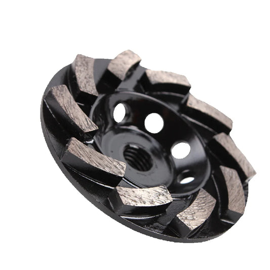 4" Ten Diamond Metal Segments Grinding Disc for Concrete - D100mm Floor Polishing Wheel Pad for Angle Grinder (9PCS)