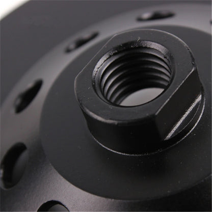 6 Inch Diamond Stone Grinding Pad for Concrete Floors with Eight Arrow Segments and M14 Screw Hole for Angle Grinder Set of 9PCS