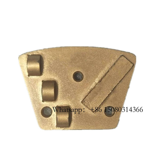 Three Holes PCD Grinding Block Blastrac Floor Coating Removal Disc Half Shoes For ASL Grinder 12PCS