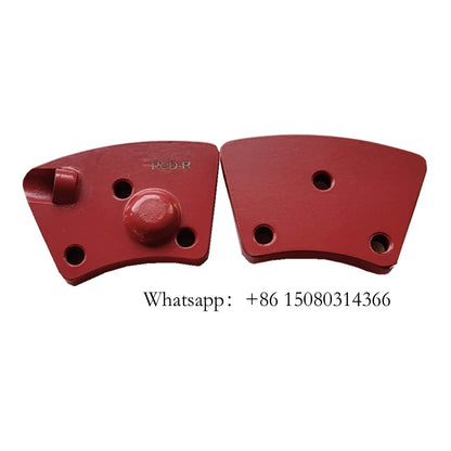 Top Quality One Full PCD Tipped Diamond Grinding Shoes Blastrac M6 Screw Holes Blank Clockwise Pads 12PCS