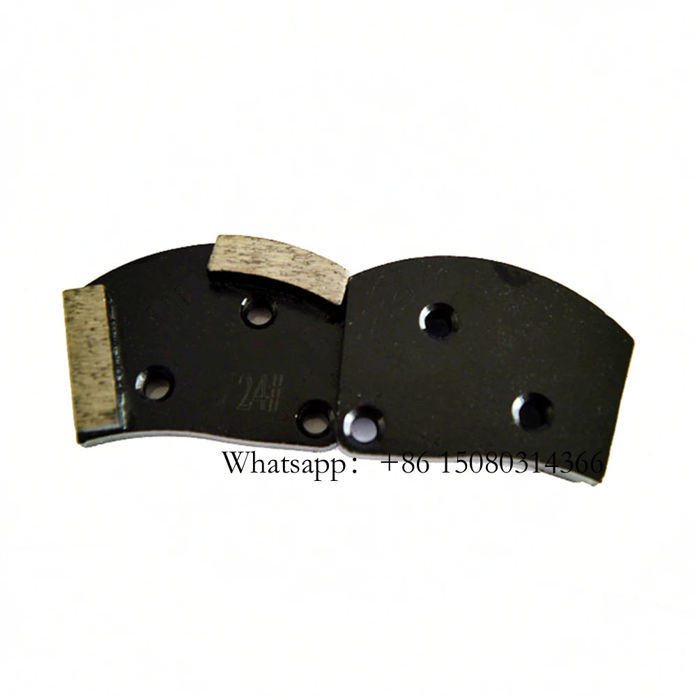 Three M6 Screw Holes Blastrac Grinding Plates Metal Bond Abrasive Floor Tools Diamond Pads With Two Segments 12PC