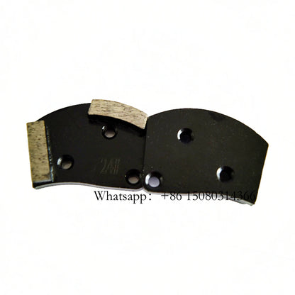Three M6 Screw Holes Blastrac Grinding Plates Metal Bond Abrasive Floor Tools Diamond Pads With Two Segments 12PC