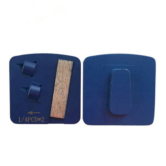 Husqvarna/Scanmaskin PCD grinding shoes The Redi Lock Diamond Grinding Block  PCD Pads with Two Quarter And One Bar Are Perfect For Coating Removal 9 PCS