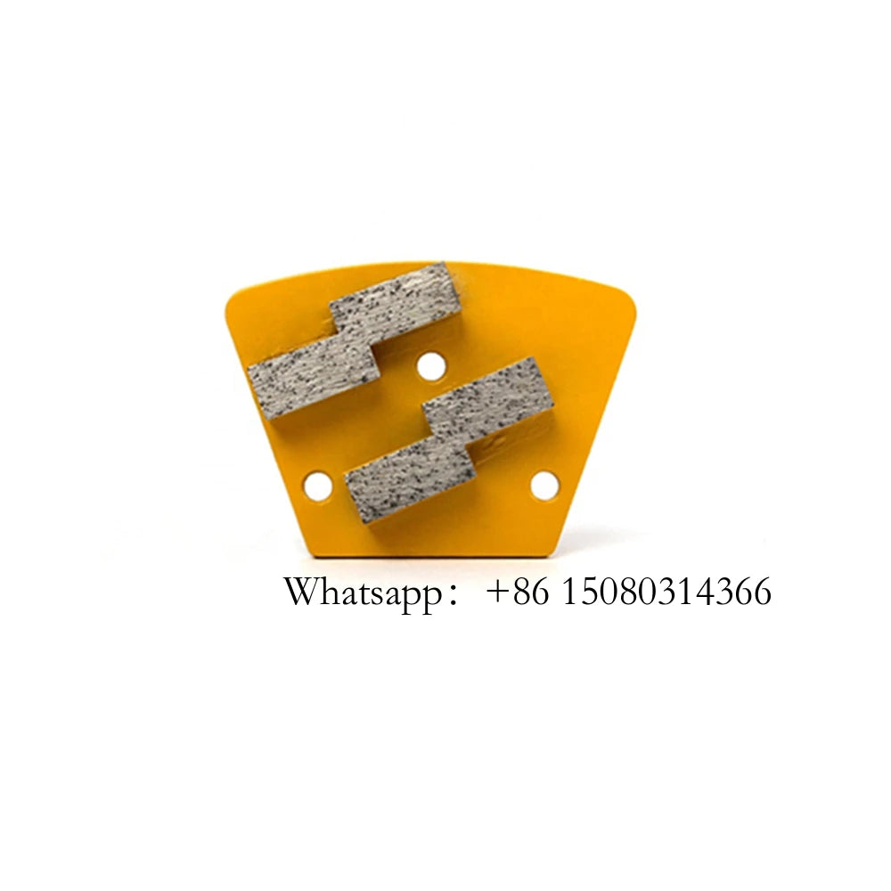 ASL Diamatic Blastrac Grinding Segment M6 Thread Holes ASL Trapezoid Double Bar Diamond Disc For CPS Grinder 12PCS