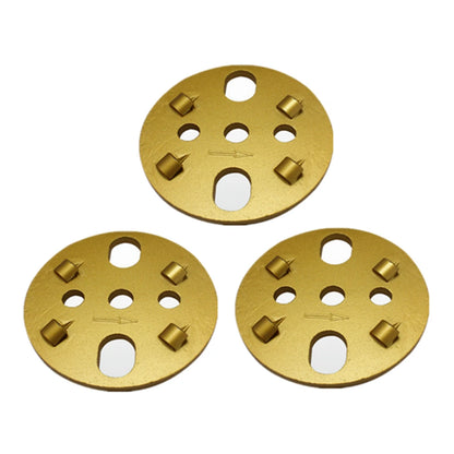 9 PCS Four Quarter PCD Metal Bond Diamond Grinding Disc - 4 Inch Concrete Floor Pad for Efficient Removal of Thick Epoxy Coating