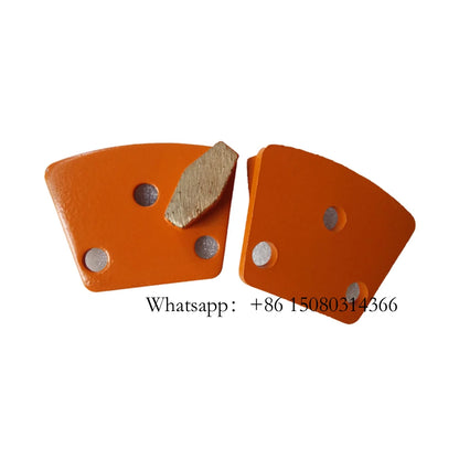 ASL  Single Hexagon Segment Floor Polishing Disc Metal Diamond Concrete Grinding Pad Trapezoid Shoes For 12PC
