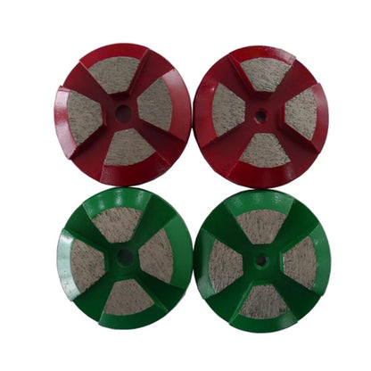 Get Smooth  Polished Floors Two Pins Quick Lock Concrete Floor Grinding Pads Diamond Disc with Four Segments for Rough 9PCS