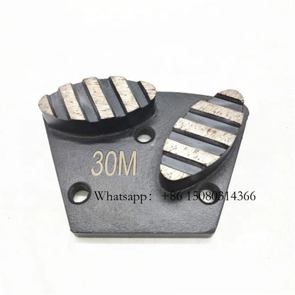 ASL Concrete Coating Removal ASL Sharp Grinding Pad Blastrac Diamond Floor Disc Two Oval Segments With Stripes 12PCS
